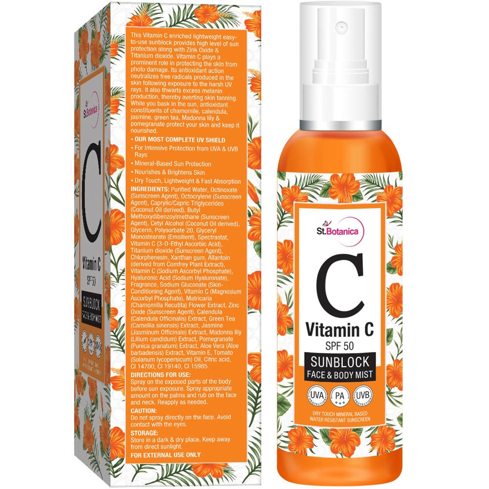 Image 3 of St.Botanica Vitamin C SPF 50 Sunblock Face & Body Mist