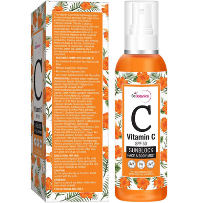 Image 3 of St.Botanica Vitamin C SPF 50 Sunblock Face & Body Mist