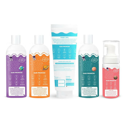 Image 2 of Tiny Mighty Kids Body Wash, Body Foam Wash, Body Lotion, Shampoo & Hair Oil Combo
