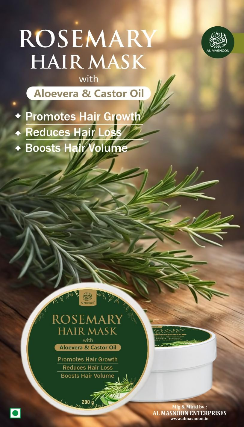Image 3 of Al Masnoon Rosemary Hair Mask with Aloe Vera & Castor Oil