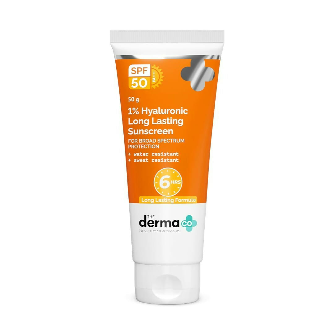 Image 1 of 50 gm for the product The Derma Co 1% Hyaluronic Long Lasting Sunscreen SPF 50 Pa++++