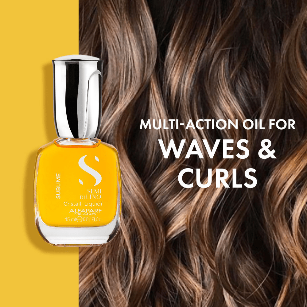 Image 4 of Alfaparf Milano Cristalli Liquidi Post Wash Hair Serum With Sunflower Seed & Flax Seed Oil