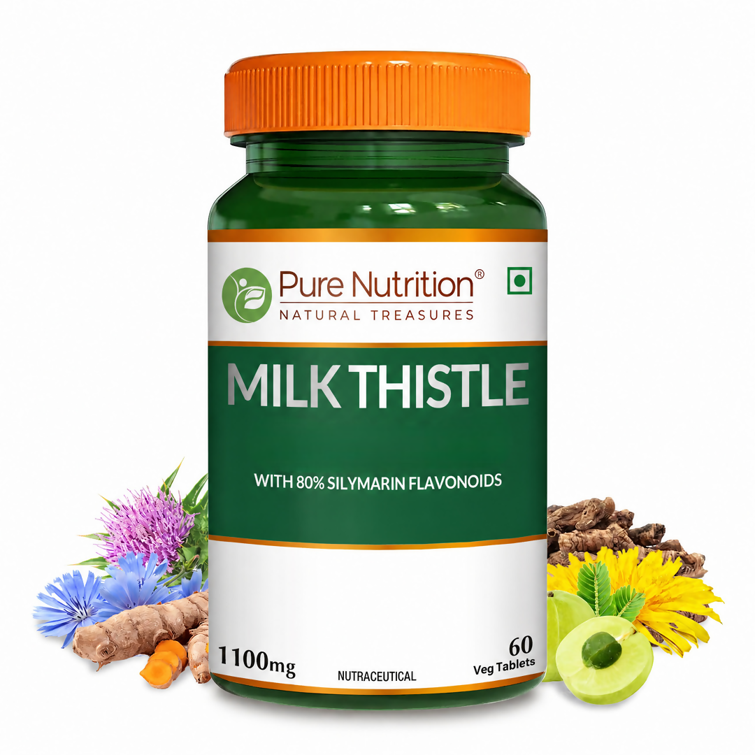 Image 1 of 60 tabs / Pack of 1 for the product Pure Nutrition Milk Thistle Tablets