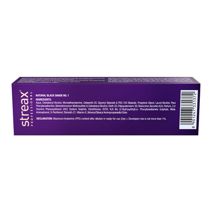 Image 3 of Streax Professional HueMagic Permanent Hair Colour - 1 Natural Black