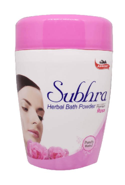 Image 1 of 200 gm / Pack of 1 for the product Aswini Subhra Rose Herbal bath Powder (Rose Premium)