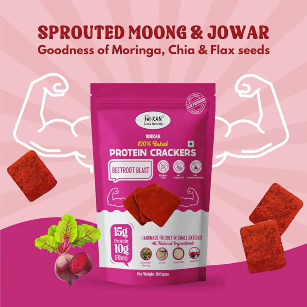 Image 3 of NIHKAN Beetroot Protein Thin Crackers