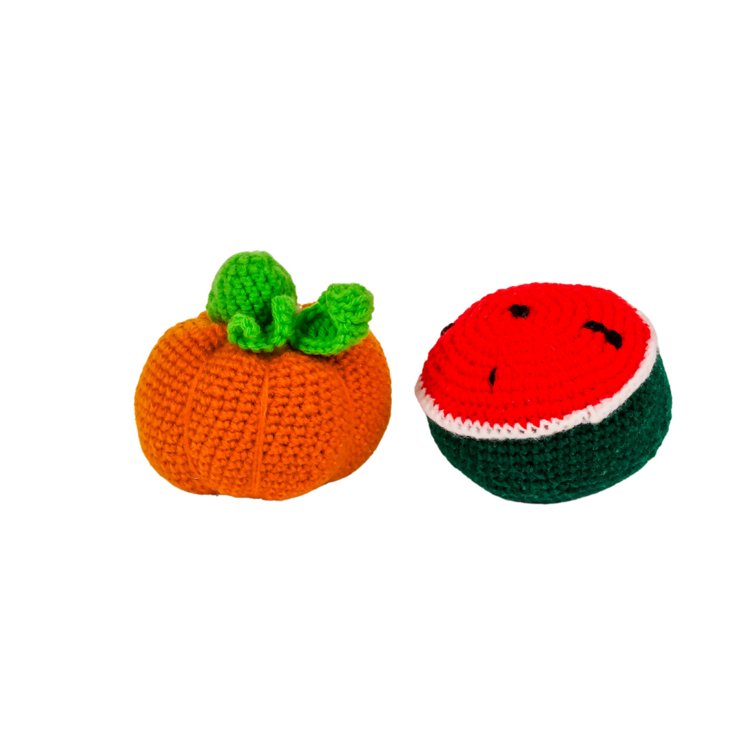 Image 7 of Nesta Toys Crochet Fruits & Vegetable Toys, Play Food for Kids (10 Pcs)