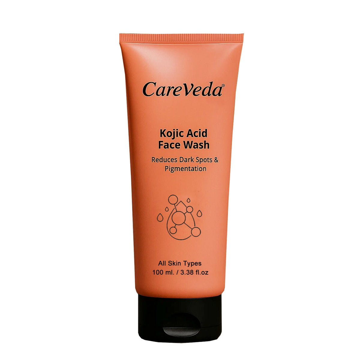 Image 1 of 100 gm / Pack of 1 for the product CareVeda Kojic Acid Face Wash For Reduces Dark Spots & Pigmentation Suitable For All Skin Types
