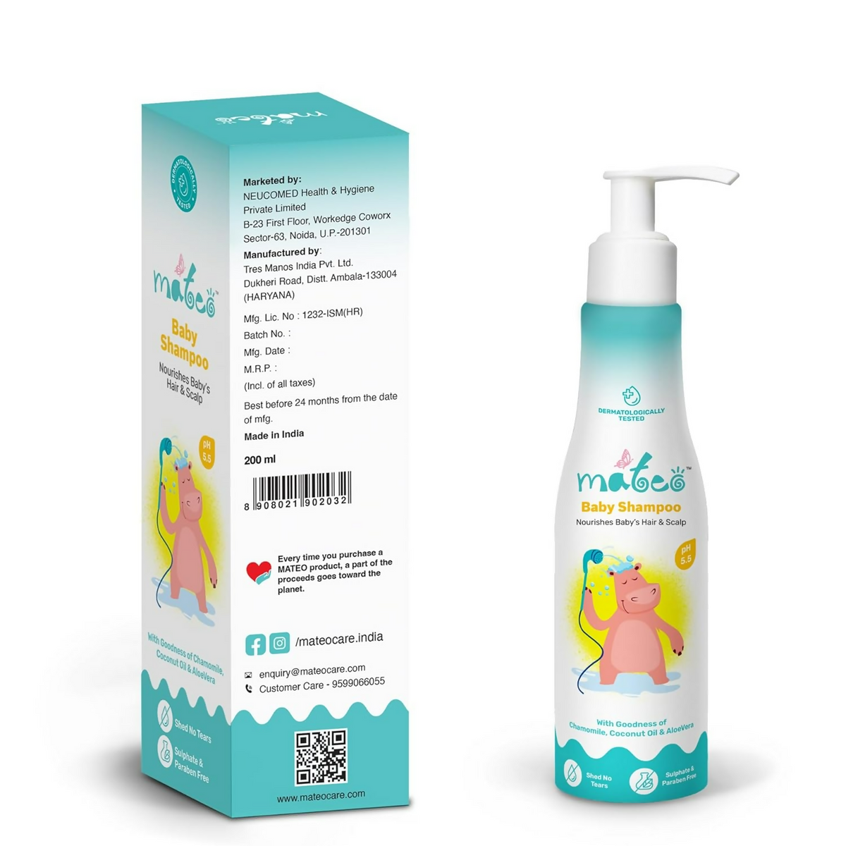 Image 5 of Mateo Baby Shampoo Nourishes Baby’S Hair And Scalp