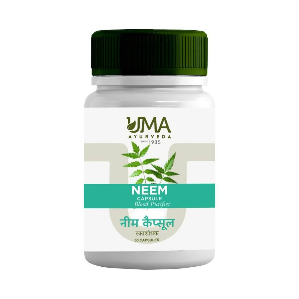 Image 1 of 60 caps for the product Uma Ayurveda Neem Capsules