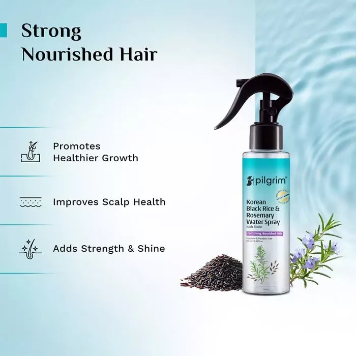 Image 3 of Pilgrim Korean Black Rice and Rosemary Water Spray With Biotin