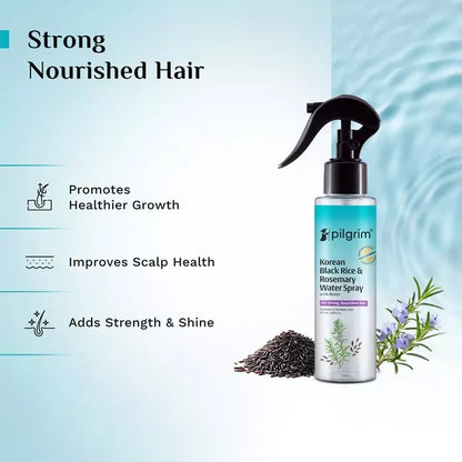 Image 3 of Pilgrim Korean Black Rice and Rosemary Water Spray With Biotin