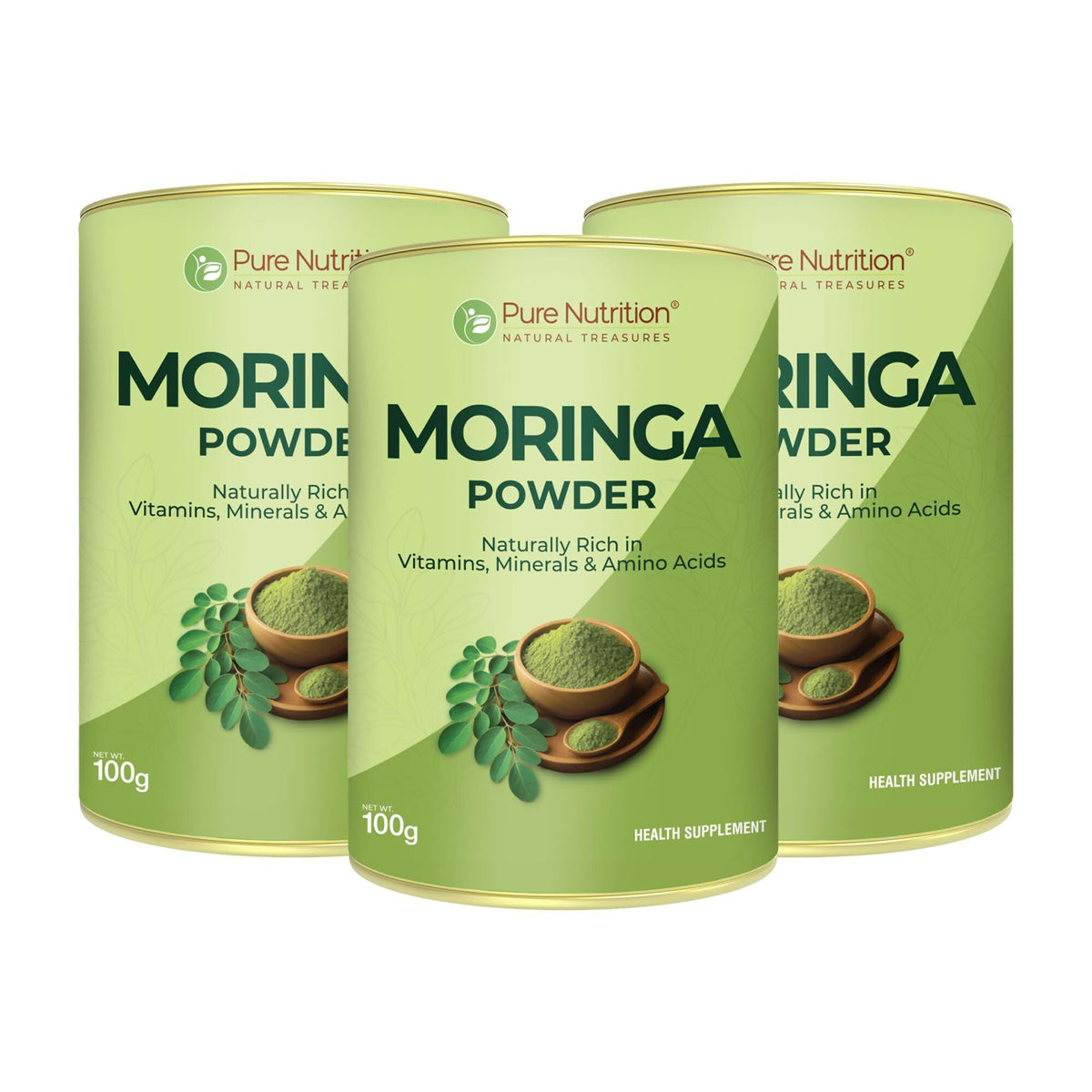 Image 3 of 100 gm / Pack of 3 for the product Pure Nutrition Moringa Powder