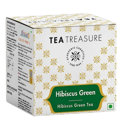 Image 1 of 10 bags / Pack of 1 for the product Tea Treasure Hibiscus Green Tea Bags