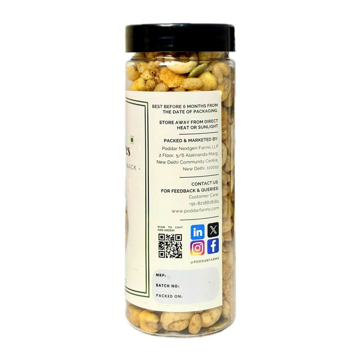 Image 6 of Poddar Farms Roasted Mexican Bites Wholesome Snack