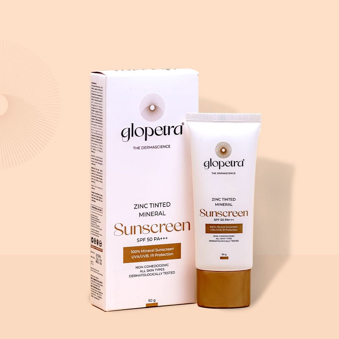 Image 1 of 50 ml / Pack of 1 for the product Glopetra Zinc Tinted Mineral Sunscreen Spf 50 Pa+++