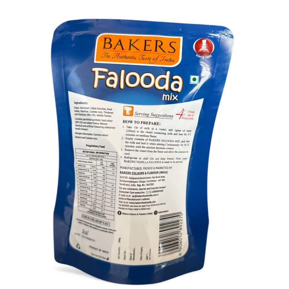 Image 2 of BAKERS Vanilla Flavored Falooda Mix