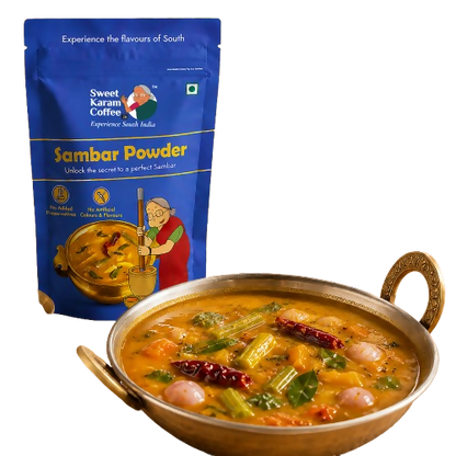 Image 1 of 180 gm for the product Sweet Karam Coffee Sambar Powder