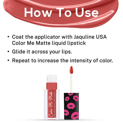 Image 5 of Jaquline USA Color Me Matte Liquid Lipstick - Plum