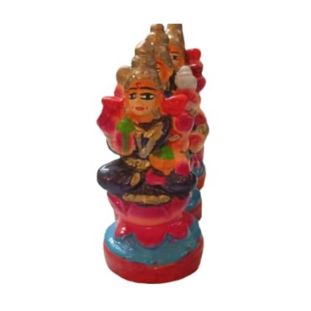 Image 4 of Handcrafted Clay Ashta Lakshmi Idol - 12 cm