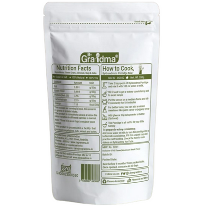 Image 2 of By Grandma Veggies & Nuts – Sprouted Cereal Green Gram, Almond, Ragi and Dalia