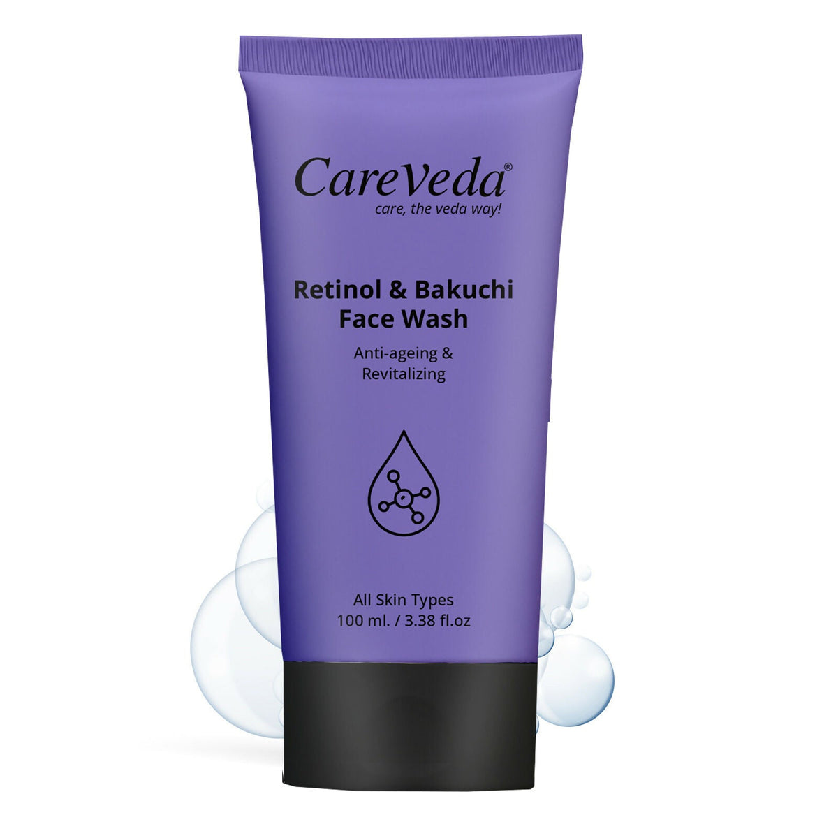 Image 1 of 100 gm / Pack of 1 for the product CareVeda Retinol & Bakuchi Face Wash For Anti Ageing & Revitalizing Suitable For All Skin Type