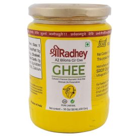 Shreeradhey A2 Bilona Gir Cow Ghee | Bilona Ghee 100% Pure | Churned From Curd | Homemade Organic Authentic Cow Ghee