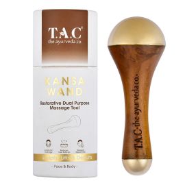 T.A.C - The Ayurveda Co. Kansa Wand Dual Purpose Massager Tool for Face &  Body