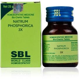 SBL Homeopathy Natrum Phosphorica Biochemic Tablets 3X 25gm