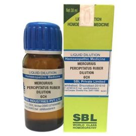SBL Homeopathy Mercurius Percipitatus Ruber Dilution 6 CH