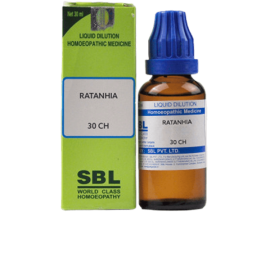 SBL Homeopathy Ratanhia Dilution