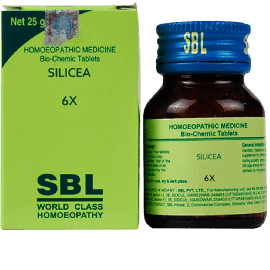 SBL Homeopathy Silicea Biochemic Tablet 6X