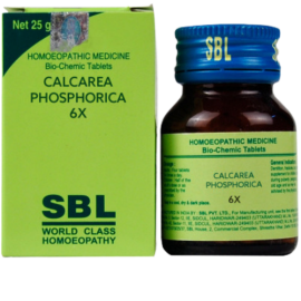 SBL Homeopathy Calcarea Phosphorica Biochemic Tablet 6X (25 gm)