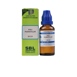 SBL Homeopathy Kali Muriaticum Dilution 30 ch