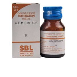 SBL Homeopathy Aurum Metallicum Trituration Tablet 6X - indiangoods