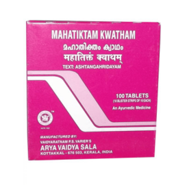 Kottakkal Arya Vaidyasala Mahatiktam Kwatham Tablets