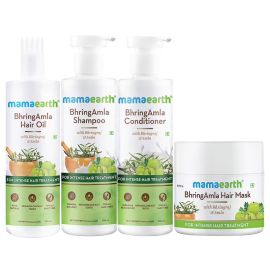 Mamaearth Bhringamla Combo Pack (Hair Oil, Hair Mask, Shampoo & Conditioner)