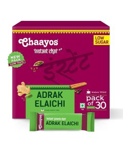 Chaayos Instant Adrak Elaichi Tea Premix (Low Sugar)