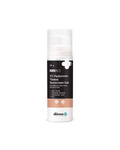 The Derma Co 1% Hyaluronic Tinted Sunscreen Gel
