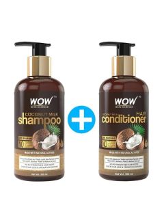 Wow Skin Science Coconut Milk Shampoo & Hair Conditioner