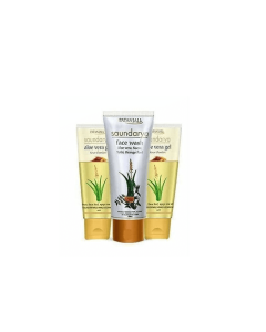 Patanjali Saundarya Face Wash(100 GM-1) & Aloe Vera Kesar Chandan Combo Pack( 60 GM x 2)