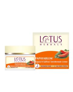 Lotus Herbals Papayablem Papaya-N-Saffron Anti-Blemish Creme