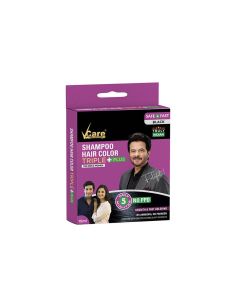 VCare Shampoo Hair Color Triple Plus - Black Color